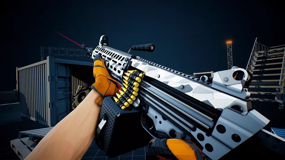 Low Poly Animated Modern Guns